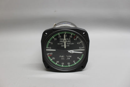 6533-1 United Inst Dual Manifold Pressure and Fuel Flow Indicator (WITH 8130)