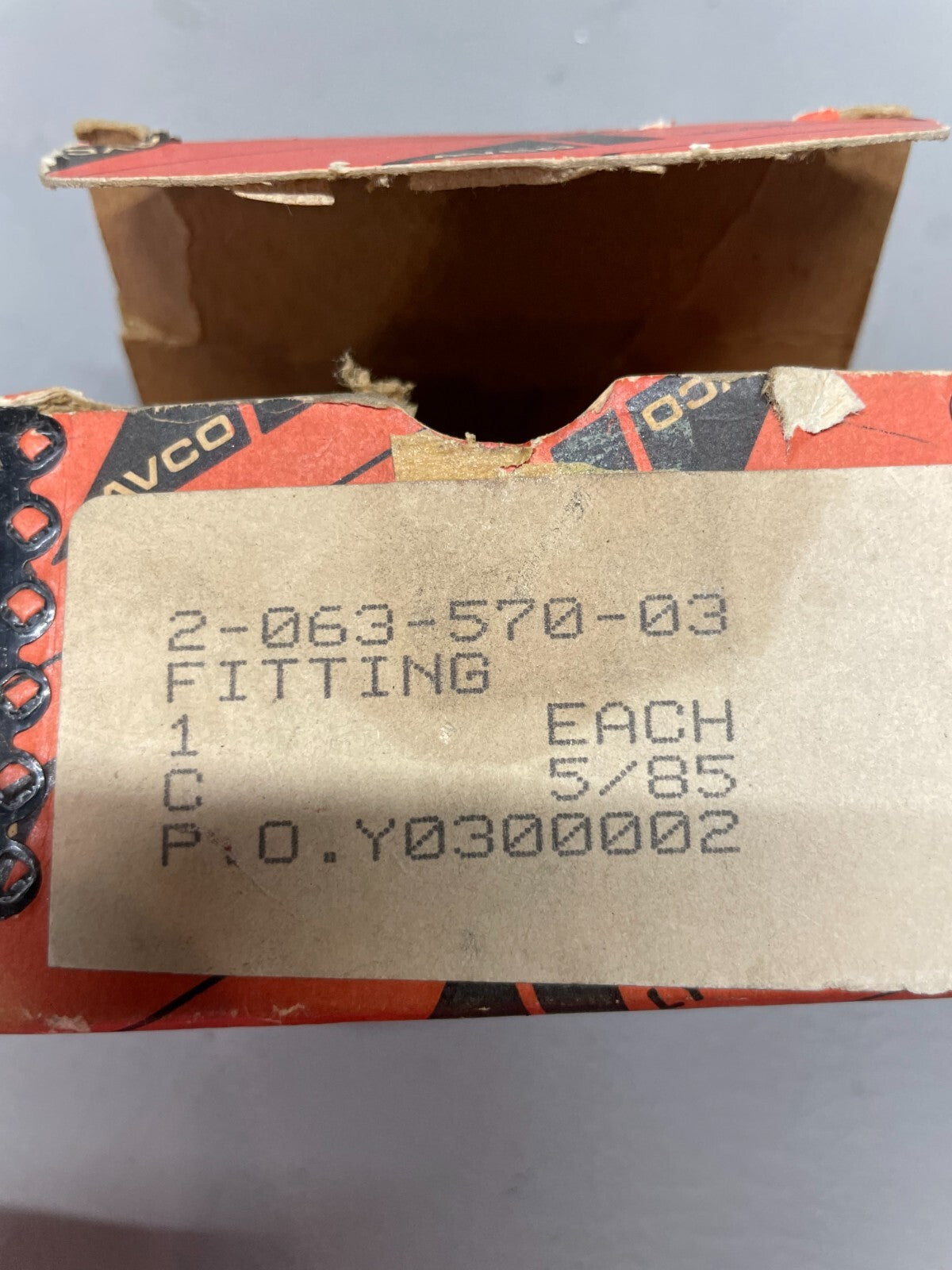 Aircraft Fitting P/N 2-063-570-03
